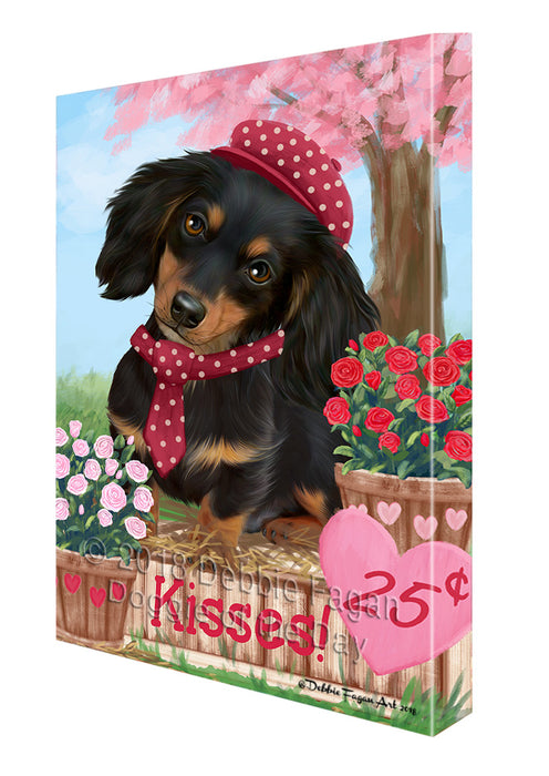 Rosie 25 Cent Kisses Dachshund Dog Canvas Print Wall Art Décor CVS124118
