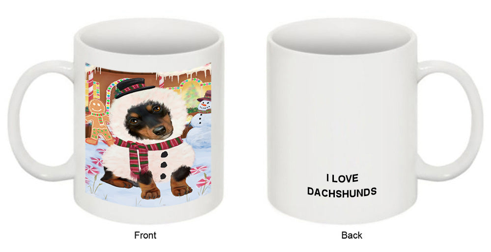 Christmas Gingerbread House Candyfest Dachshund Dog Coffee Mug MUG51627