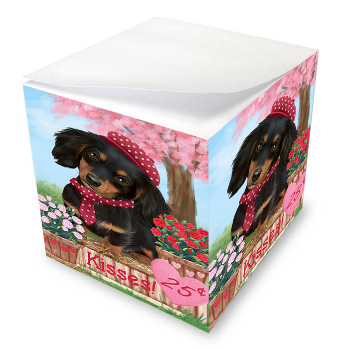 Rosie 25 Cent Kisses Dachshund Dog Note Cube NOC53838