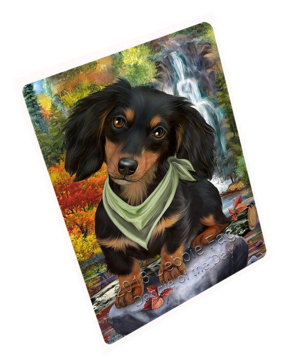 Scenic Waterfall Dachshund Dog Magnet Mini (3.5" x 2") MAG59850