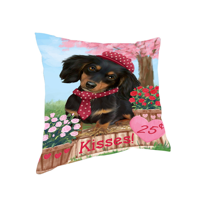 Rosie 25 Cent Kisses Dachshund Dog Pillow PIL71992