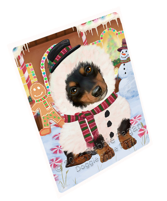 Christmas Gingerbread House Candyfest Dachshund Dog Magnet MAG73826 (Small 5.5" x 4.25")