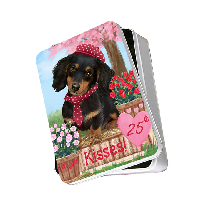 Rosie 25 Cent Kisses Dachshund Dog Photo Storage Tin PITN55709