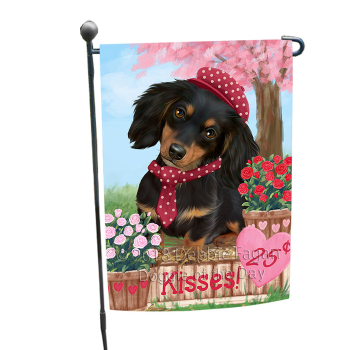 Rosie 25 Cent Kisses Dachshund Dog Garden Flag GFLG56314