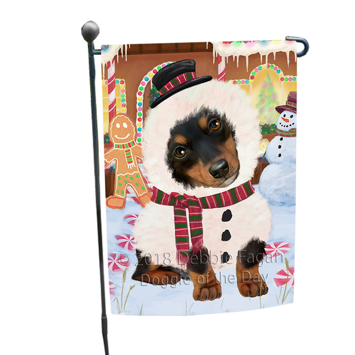 Christmas Gingerbread House Candyfest Dachshund Dog Garden Flag GFLG56777