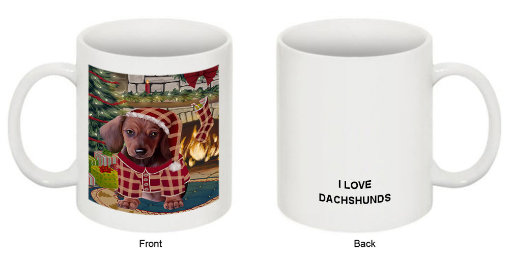 The Stocking was Hung Dachshund Dog Coffee Mug MUG50692