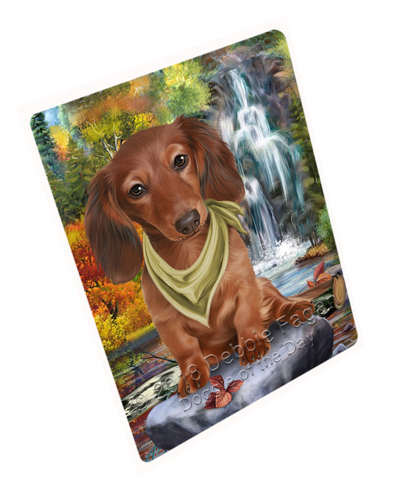 Scenic Waterfall Dachshund Dog Magnet Mini (3.5" x 2") MAG59853