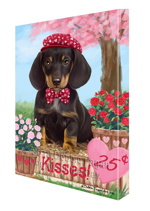 Rosie 25 Cent Kisses Dachshund Dog Canvas Print Wall Art Décor CVS124127