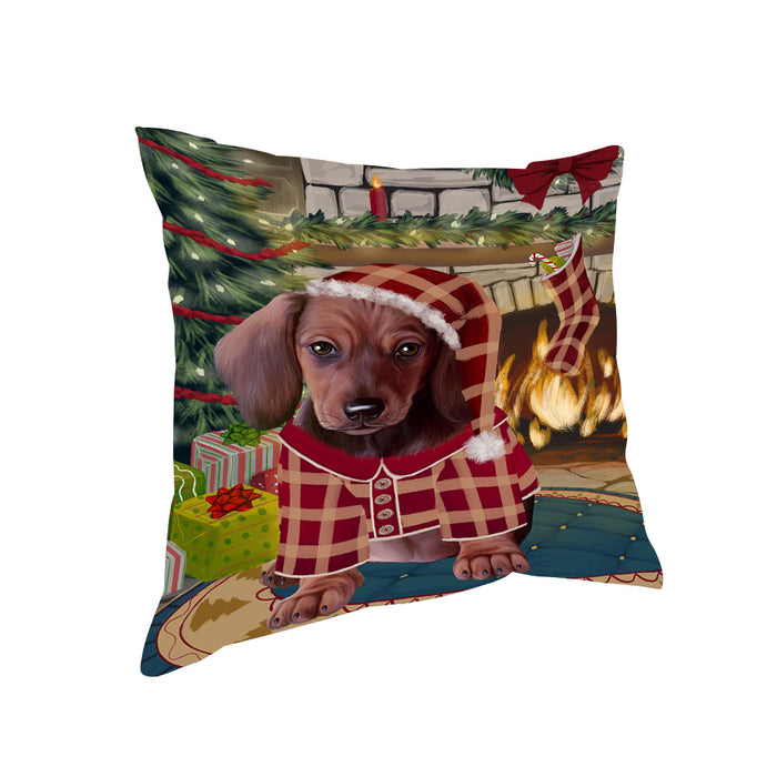 The Stocking was Hung Dachshund Dog Pillow PIL70104