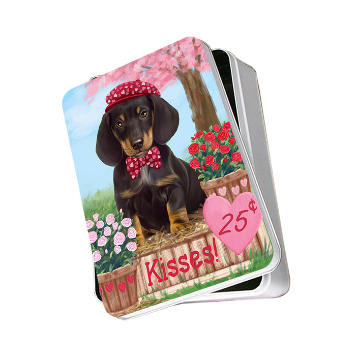 Rosie 25 Cent Kisses Dachshund Dog Photo Storage Tin PITN55710