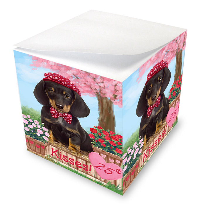 Rosie 25 Cent Kisses Dachshund Dog Note Cube NOC53839
