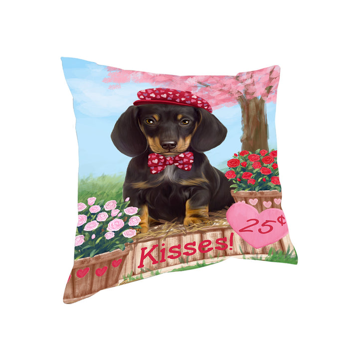 Rosie 25 Cent Kisses Dachshund Dog Pillow PIL71996