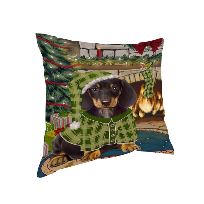 The Stocking was Hung Dachshund Dog Pillow PIL70108