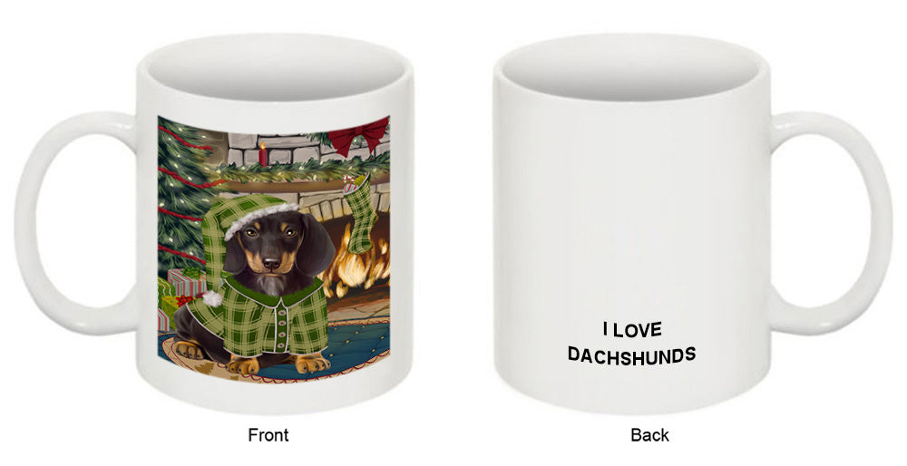 The Stocking was Hung Dachshund Dog Coffee Mug MUG50693