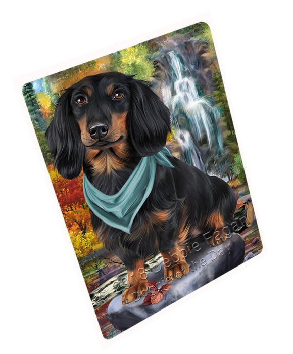 Scenic Waterfall Dachshund Dog Magnet Mini (3.5" x 2") MAG59862