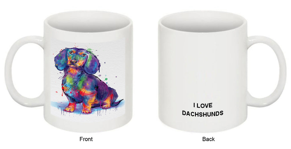 Watercolor Dachshund Dog Coffee Mug MUG52482