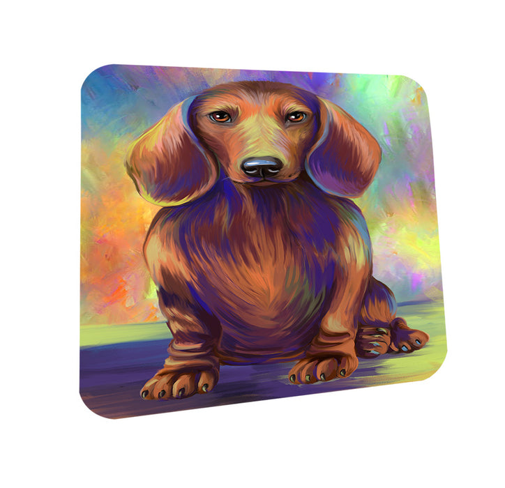 Pardise Wave Dachshund Dog Coasters Set of 4 CST53556