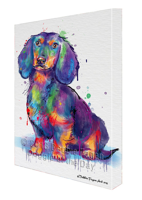 Watercolor Dachshund Dog Canvas Print Wall Art Décor CVS136196