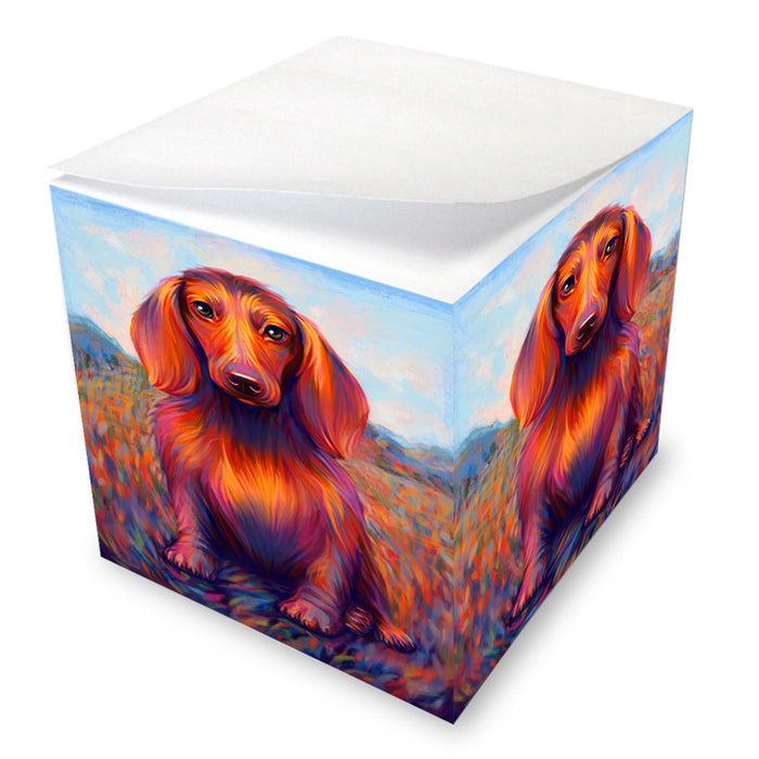 Mystic Blaze Dachshund Dog Note Cube NOC55227