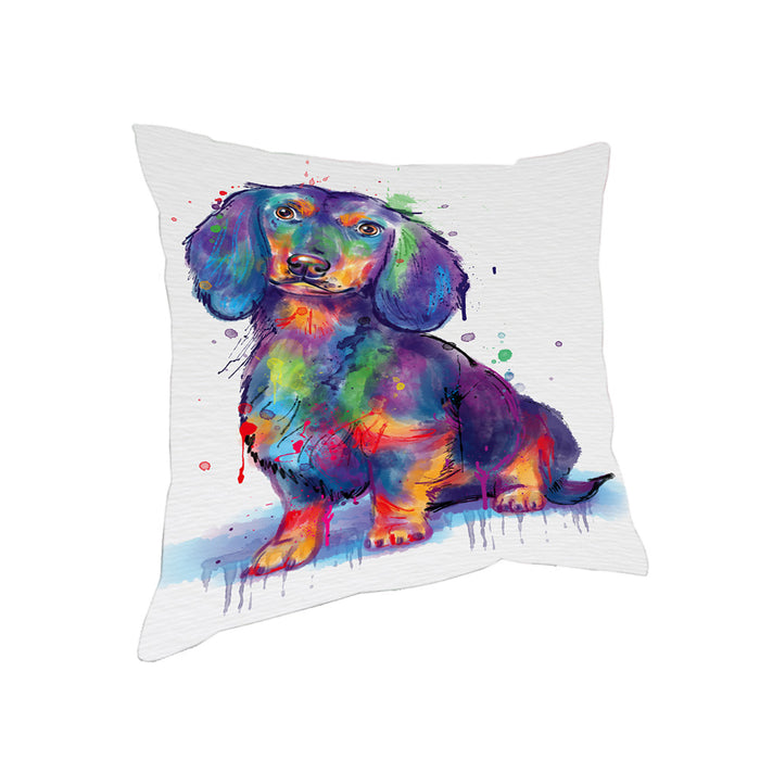 Watercolor Dachshund Dog Pillow PIL83236