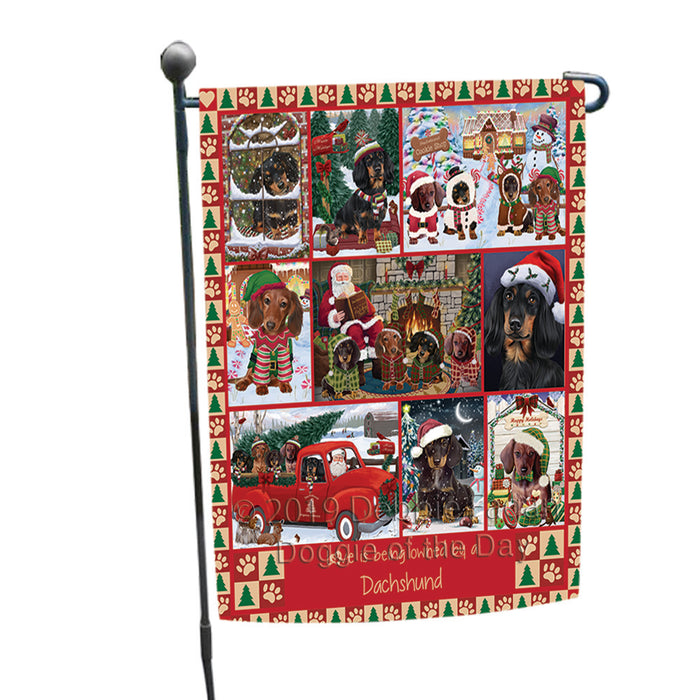 Love is Being Owned Christmas Dachshund Dogs Garden Flag GFLG65892