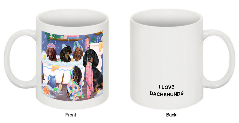 Rub A Dub Dogs In A Tub Dachshunds Dog Coffee Mug MUG52183