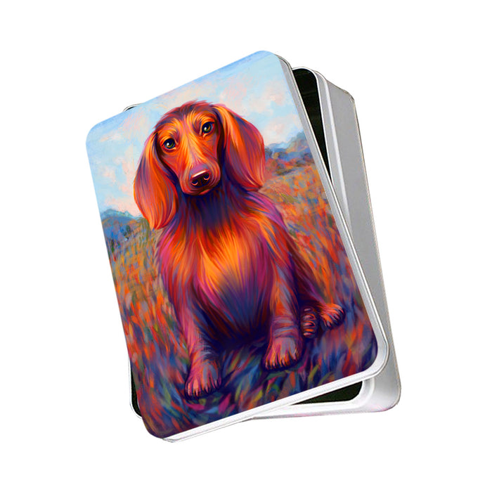 Mystic Blaze Dachshund Dog Photo Storage Tin PITN53581