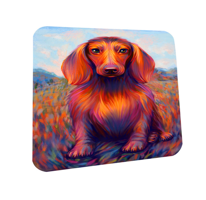 Mystic Blaze Dachshund Dog Coasters Set of 4 CST53539