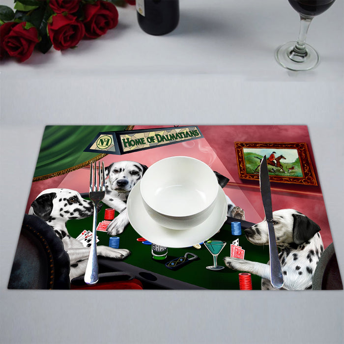 Home of  Dalmatian Dogs Playing Poker Placemat