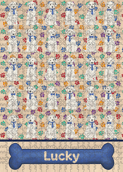 Rainbow Paw Print Dalmatian Dogs Puzzle  PUZL97720