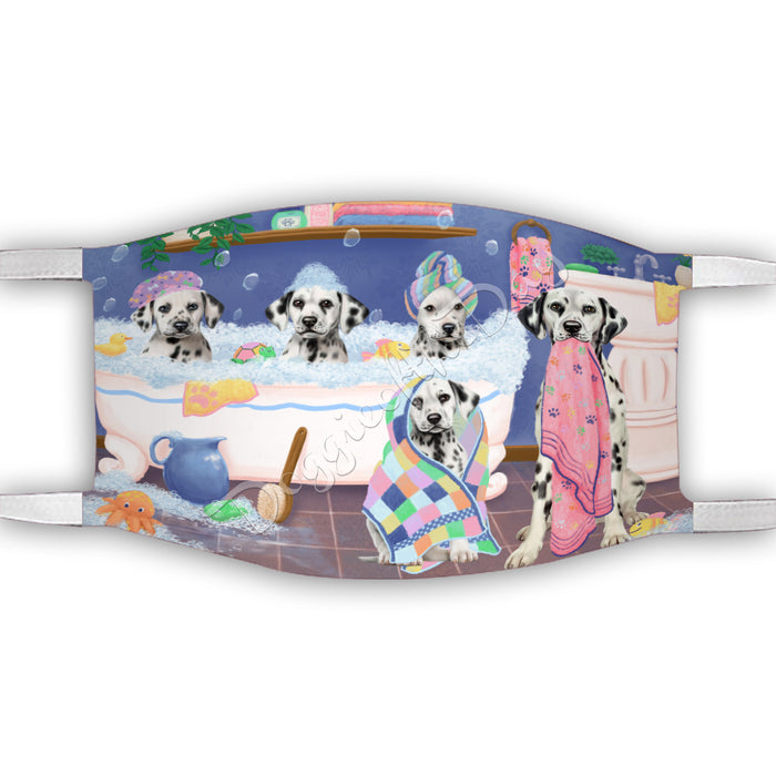 Rub A Dub Dogs In A Tub  Dalmatian Dogs Face Mask FM49501