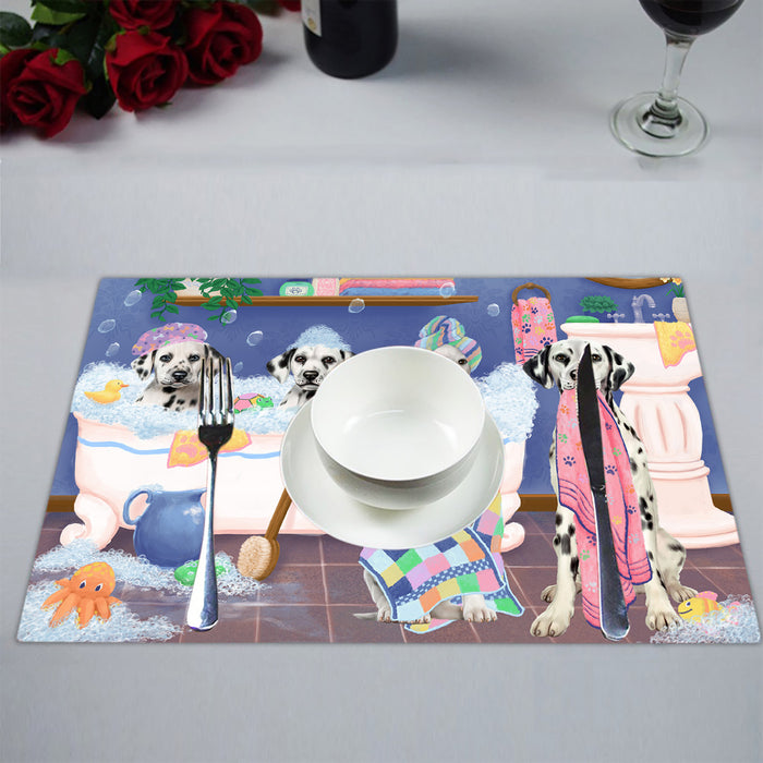 Rub A Dub Dogs In A Tub Dalmatian Dogs Placemat