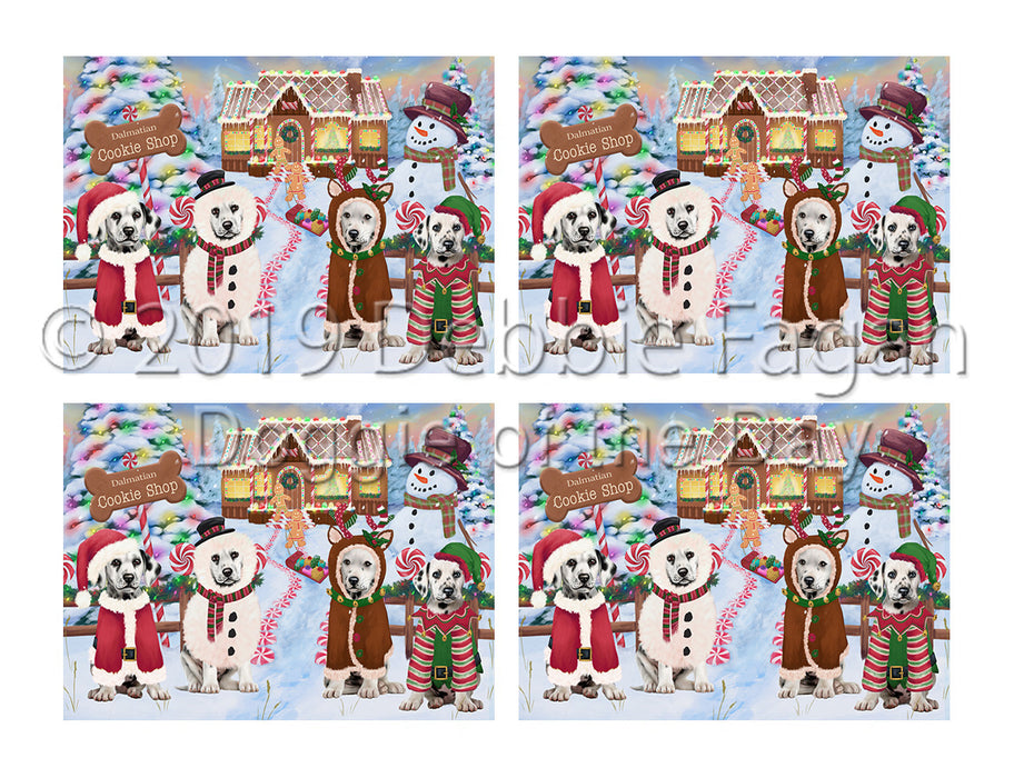 Holiday Gingerbread Cookie Dalmatian Dogs Placemat