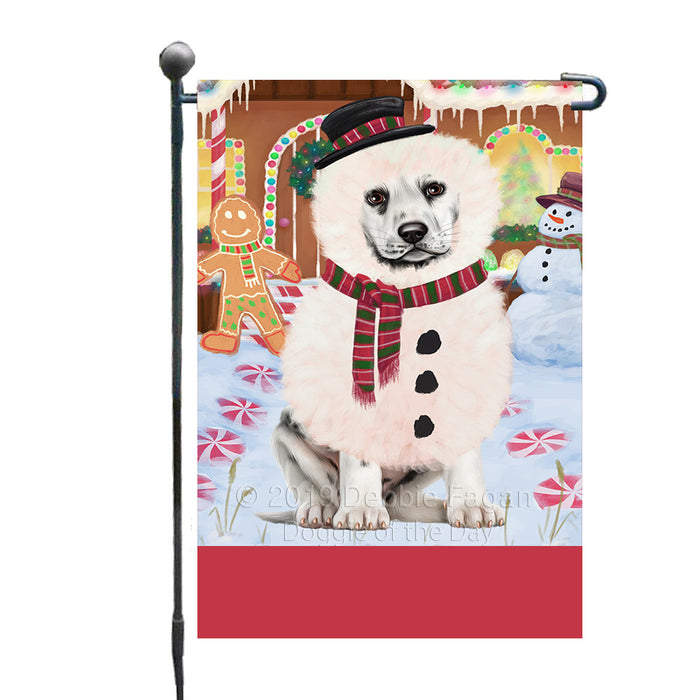 Personalized Gingerbread Candyfest Dalmatian Dog Custom Garden Flag GFLG64033