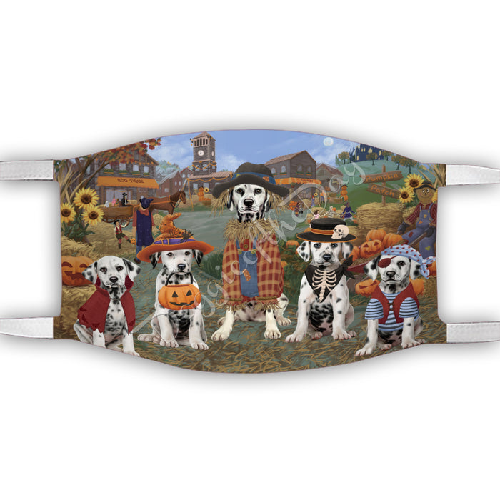 Halloween 'Round Town Dalmatian Dogs Face Mask FM49951