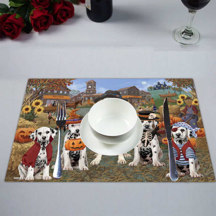 Halloween 'Round Town Dalmatian Dogs Placemat