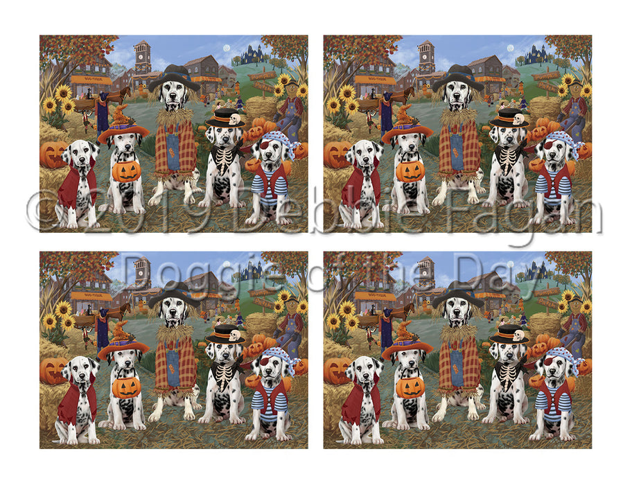 Halloween 'Round Town Dalmatian Dogs Placemat