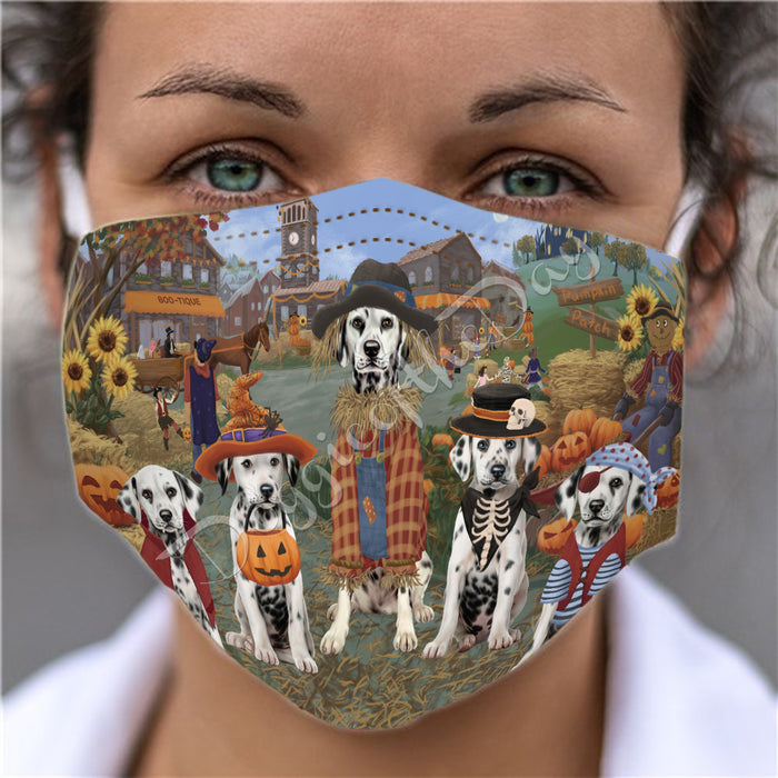 Halloween 'Round Town Dalmatian Dogs Face Mask FM49951