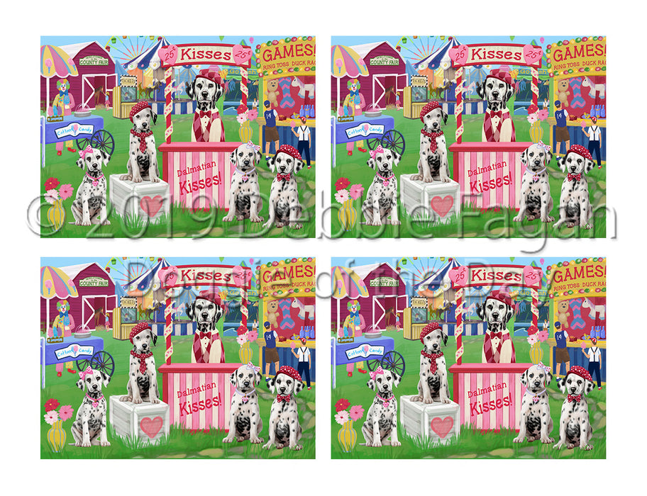 Carnival Kissing Booth Dalmatian Dogs Placemat
