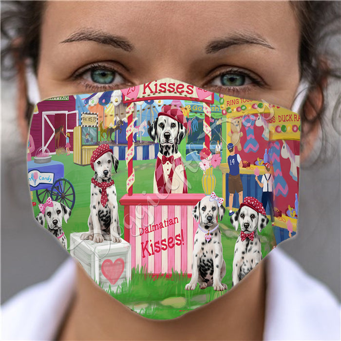 Carnival Kissing Booth Dalmatian Dogs Face Mask FM48042