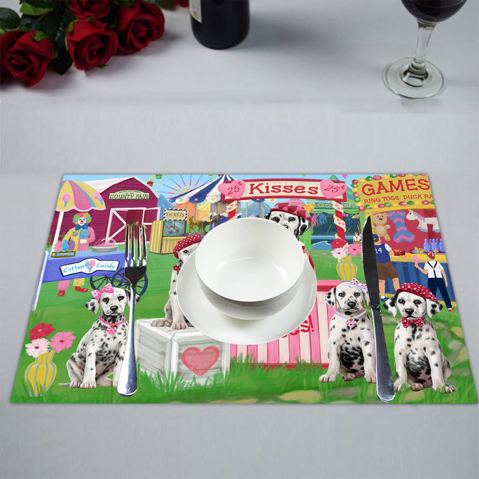 Carnival Kissing Booth Dalmatian Dogs Placemat
