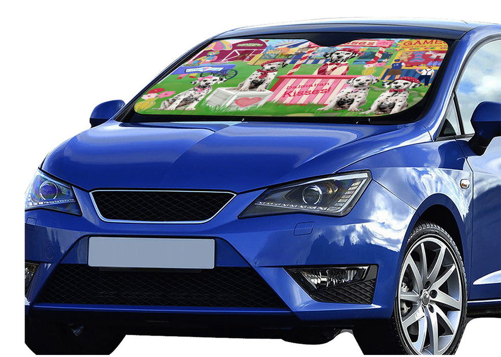 Carnival Kissing Booth Dalmatian Dogs Car Sun Shade