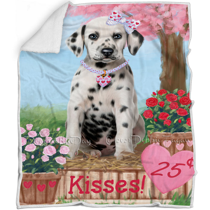 Rosie 25 Cent Kisses Dalmatian Dog Blanket BLNKT122133