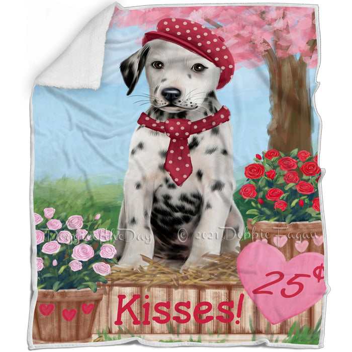 Rosie 25 Cent Kisses Dalmatian Dog Blanket BLNKT122142