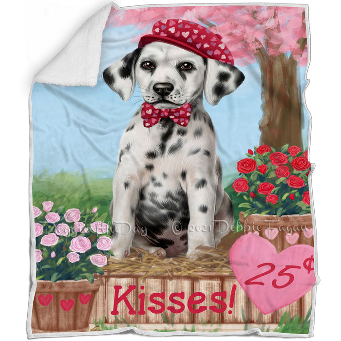 Rosie 25 Cent Kisses Dalmatian Dog Blanket BLNKT122151