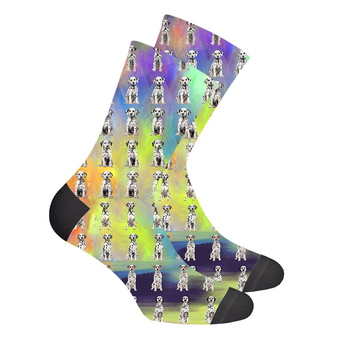 Paradise Wave Dalmatian Dogs Women's Socks