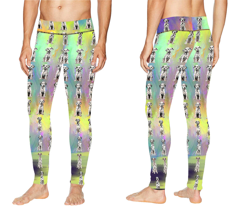 Paradise Wave Dalmatian Dogs All Over Print Meggings
