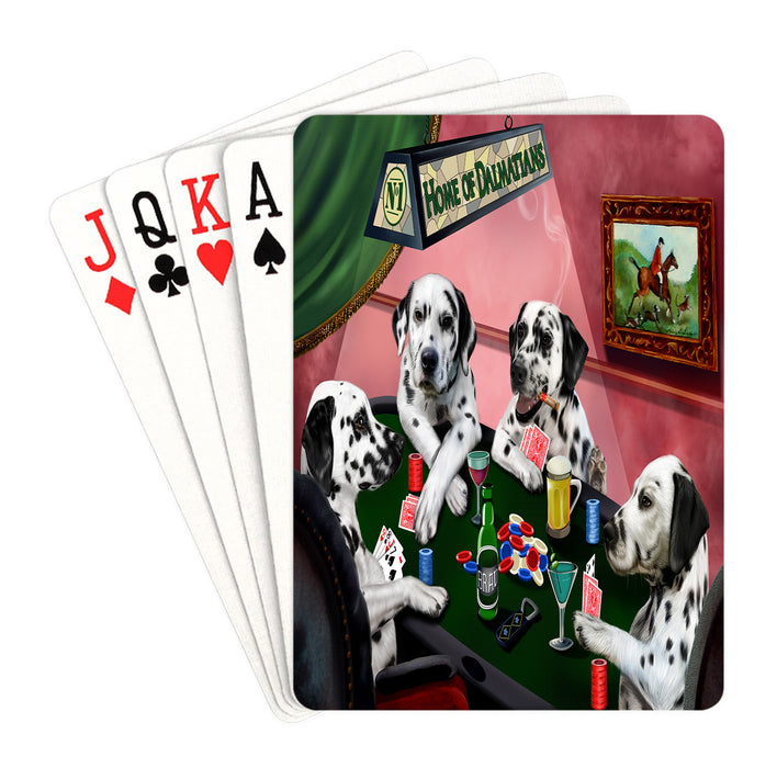 Home of Dalmatian Dogs Playing Poker Playing Card Decks