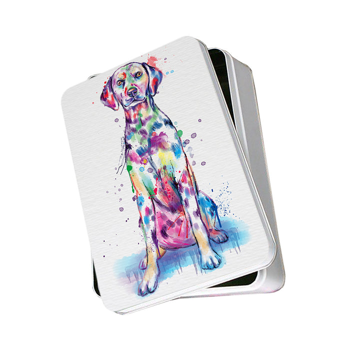 Watercolor Dalmatian Dog Photo Storage Tin PITN57028