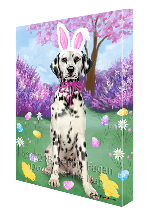 Dalmatian Dog Easter Holiday Canvas Wall Art CVS57837